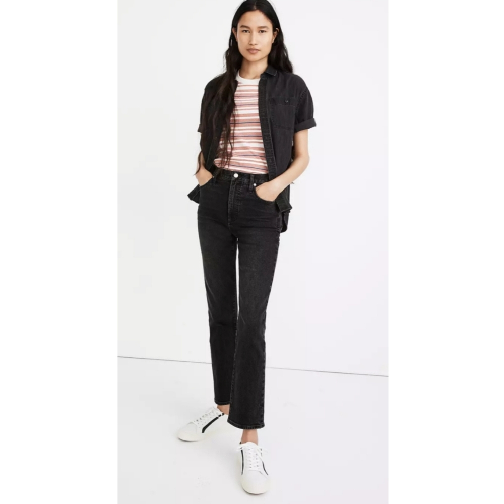 Madewell Slim Demi Boot Jean Dark Wash